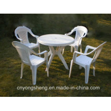 Plastic Injection White Table with Chair Mould (YS1601)